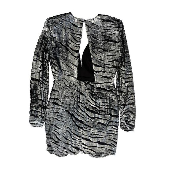 DUNDAS x REVOLVE Stardust Mini Dress in‎ Silver Tiger - Picture 7 of 12